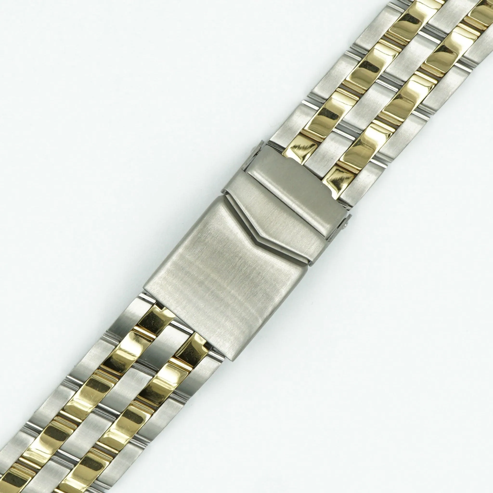 20mm Dual Tone Watch Bracelet - Pilot