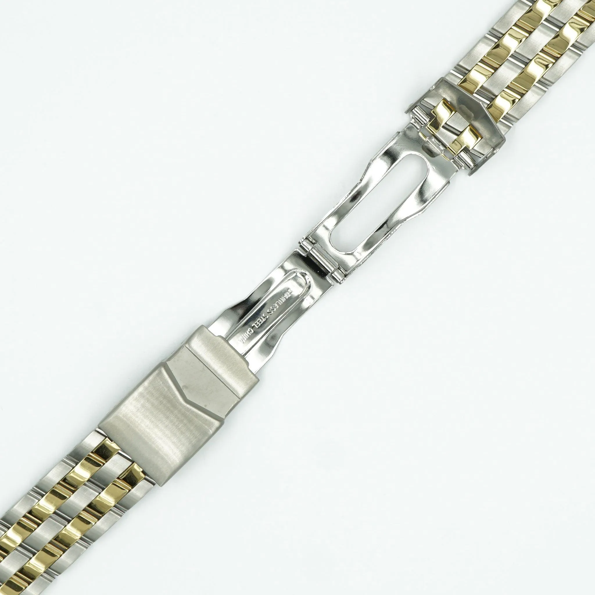 20mm Dual Tone Watch Bracelet - Pilot