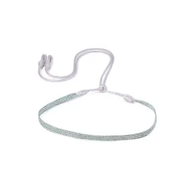 Ania n°1 Choker in Silver Apple Green