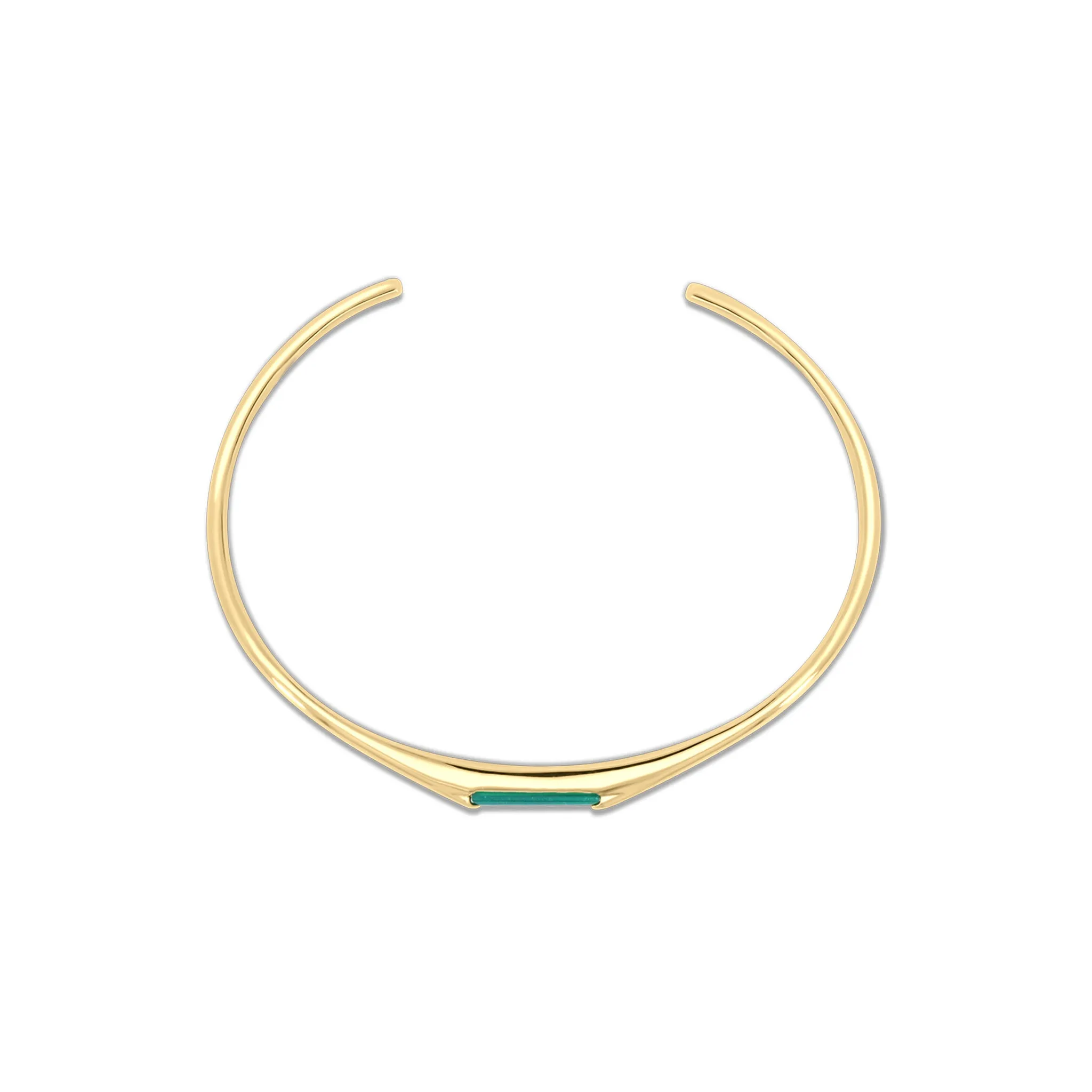 Bailee Green Agate Bangle Bracelet