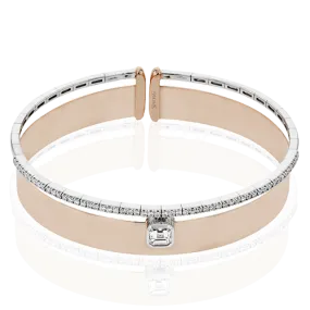 Bangle in 18k Gold with Diamonds