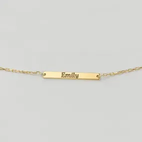 Bar necklace - Gold