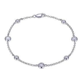 Bezel Set Bracelet