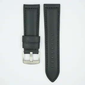 Black Horween Leather Watch Strap