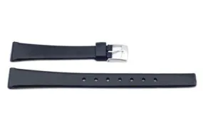 Black Polyurethane 12mm Watch Band P3003