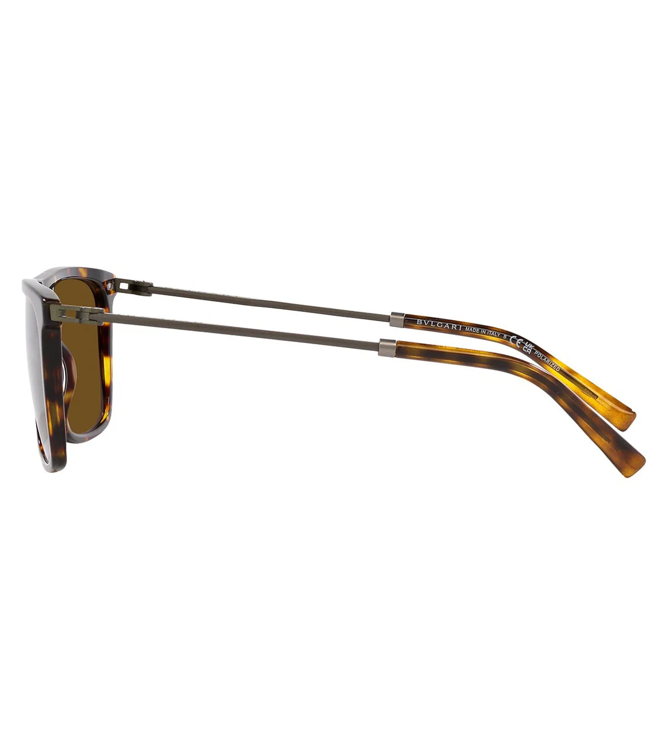 Bvlgari Men's Brown Square Sunglasses