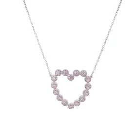 Cluster Heart Necklace