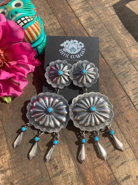 Double Concho Earrings