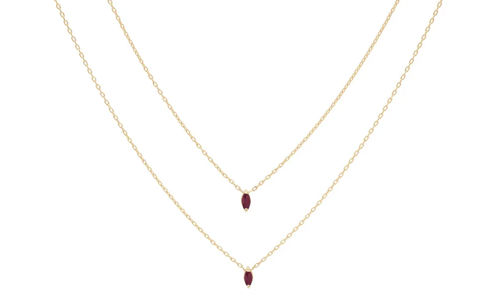 Eclipse Ruby Necklace