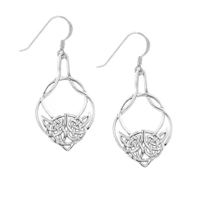 Entwined Celtic Drop Earrings