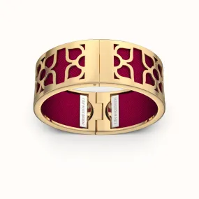 Lotus Bangle - Majestic Ruby