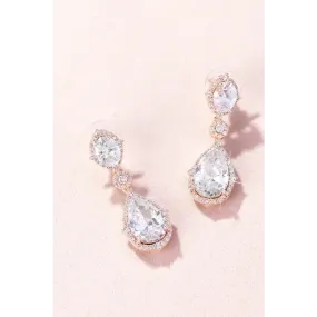 Louise CZ Drop Earrings E018