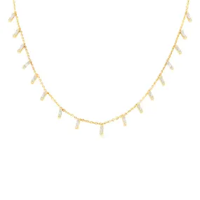 MAIZEY BAGUETTE DIAMOND CHOKER