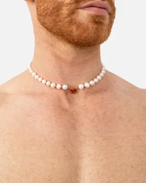 Pearl & Ruby Choker