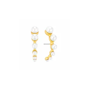 Pearl Crawler Earrings