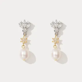 Pearl Star Earrings