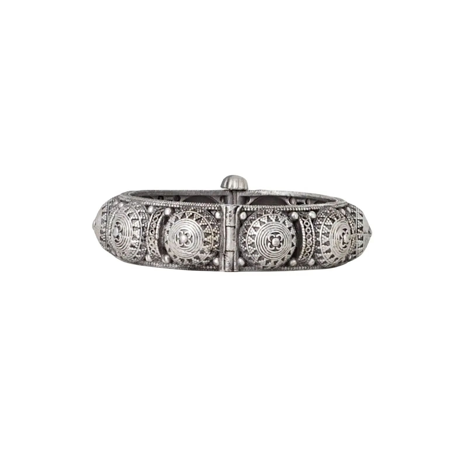 Teejh Siara Silver Oxidised Bangle