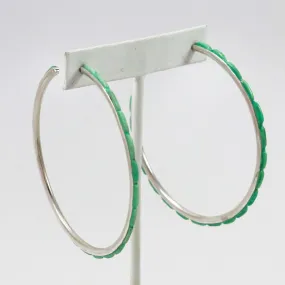 Turquoise Hoop Earrings