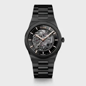 Vigoureux Steel Automatic Watch, Full black