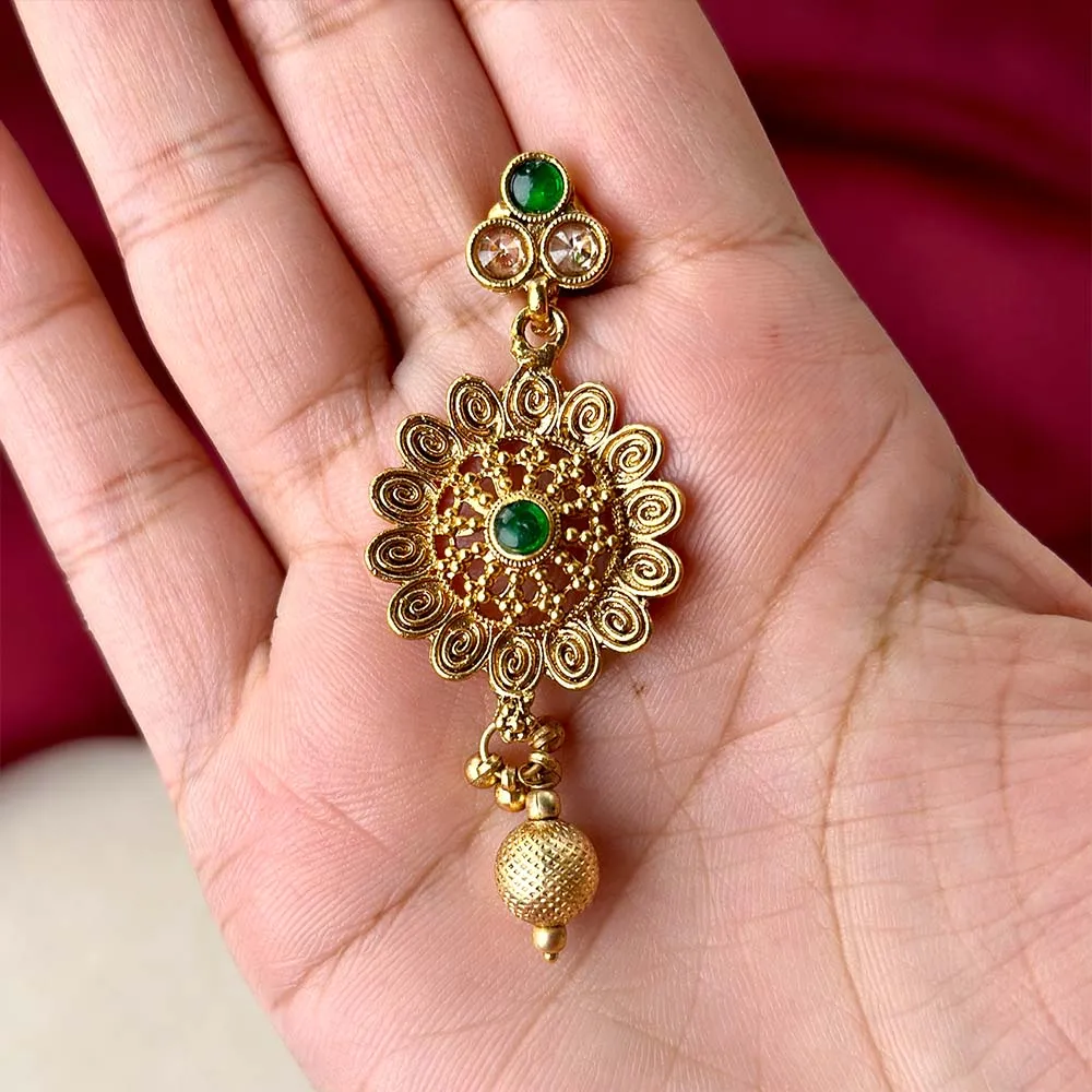 Zhuri Earrings (Green)